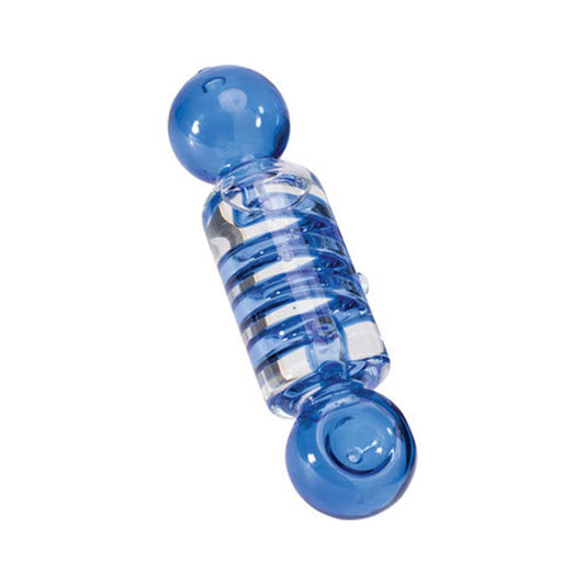 5.7in Blue Coil Glycerin Hand Pipe